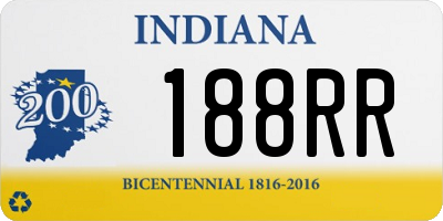 IN license plate 188RR