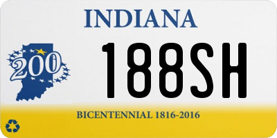 IN license plate 188SH