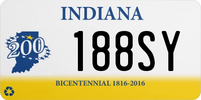 IN license plate 188SY