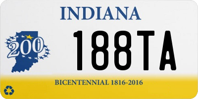 IN license plate 188TA