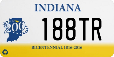 IN license plate 188TR