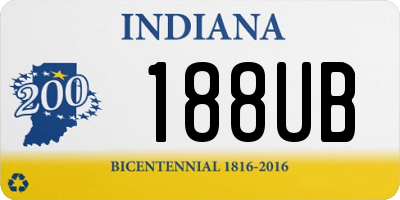 IN license plate 188UB