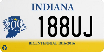 IN license plate 188UJ