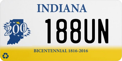 IN license plate 188UN