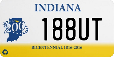 IN license plate 188UT