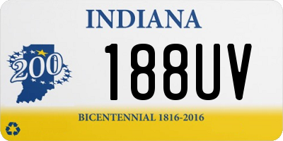 IN license plate 188UV