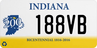 IN license plate 188VB