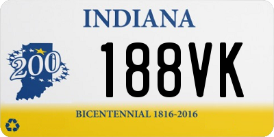 IN license plate 188VK