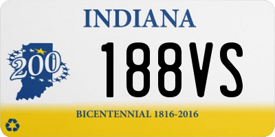 IN license plate 188VS