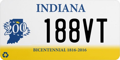 IN license plate 188VT