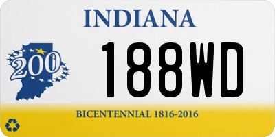 IN license plate 188WD