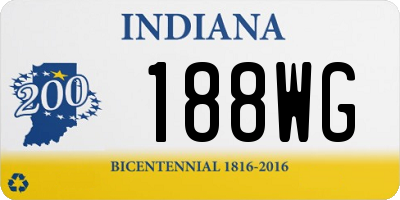 IN license plate 188WG