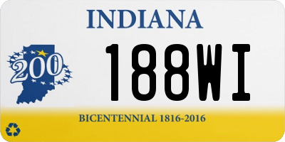 IN license plate 188WI