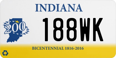 IN license plate 188WK