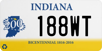 IN license plate 188WT