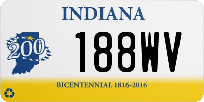 IN license plate 188WV