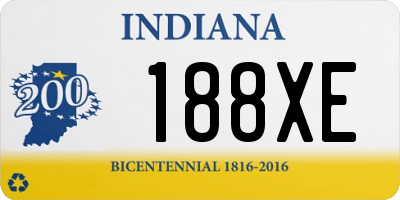 IN license plate 188XE