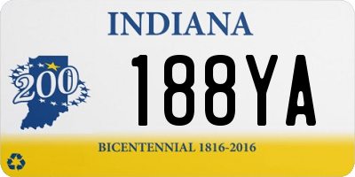 IN license plate 188YA