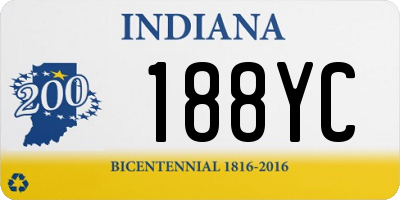 IN license plate 188YC