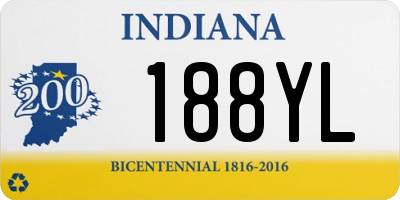 IN license plate 188YL