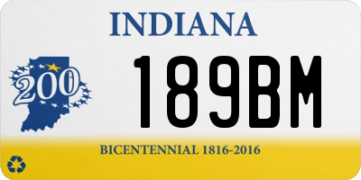 IN license plate 189BM