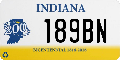 IN license plate 189BN