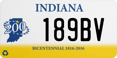 IN license plate 189BV