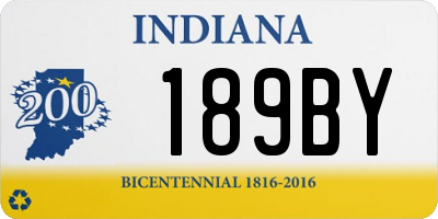 IN license plate 189BY