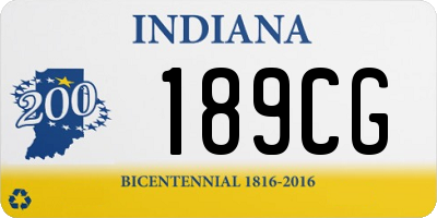 IN license plate 189CG