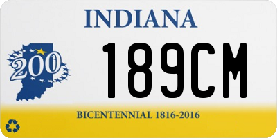 IN license plate 189CM