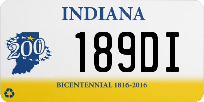 IN license plate 189DI