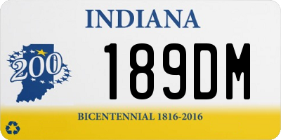 IN license plate 189DM
