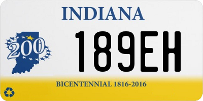 IN license plate 189EH