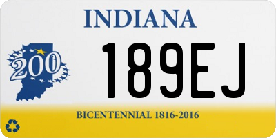 IN license plate 189EJ