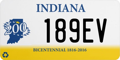 IN license plate 189EV