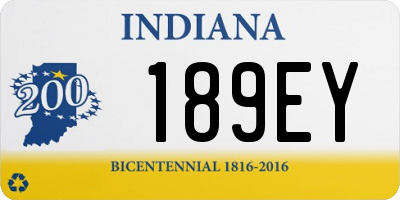 IN license plate 189EY