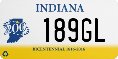 IN license plate 189GL