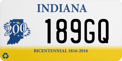 IN license plate 189GQ