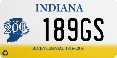 IN license plate 189GS