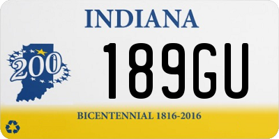 IN license plate 189GU