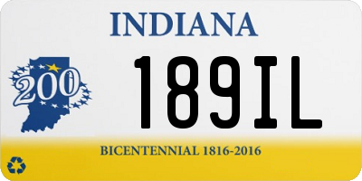 IN license plate 189IL