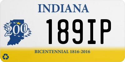 IN license plate 189IP