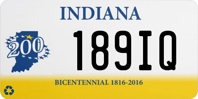 IN license plate 189IQ