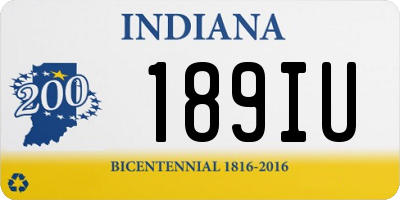 IN license plate 189IU