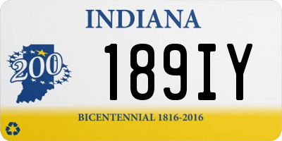 IN license plate 189IY