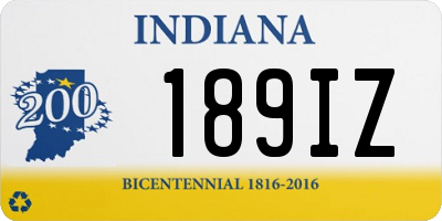 IN license plate 189IZ