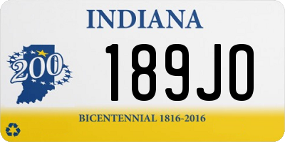 IN license plate 189JO