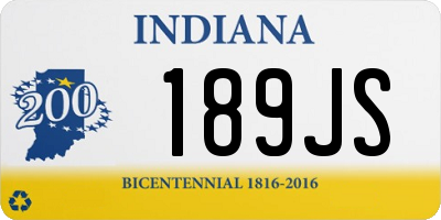 IN license plate 189JS