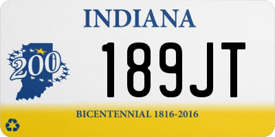 IN license plate 189JT