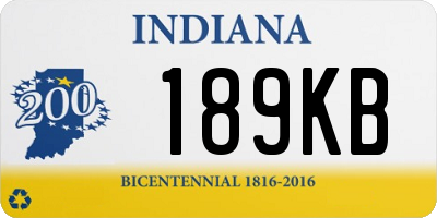 IN license plate 189KB